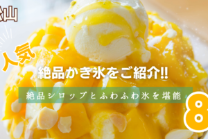 松山市の人気かき氷店！絶品シロップとふわふわ氷を堪能