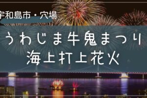 2025年 うわじま牛鬼まつり海上打上花火の穴場の場所をこっそり教えます