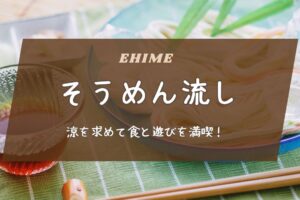 愛媛県でおすすめのそうめん流し！涼を求めて食と遊びを満喫！