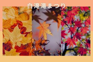 白滝滝まつりの日程と見どころは？